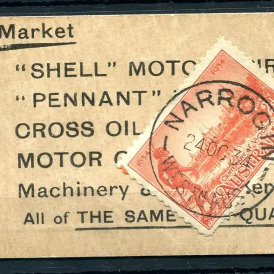 1934 (24th Oct) "Parcel Only" tag from Shell ...