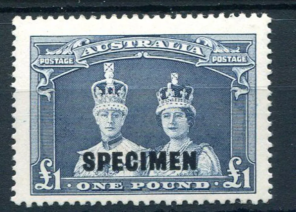 1937/48 £1 Robes on thick paper ovptd "SPECIMEN". ... Image 1++