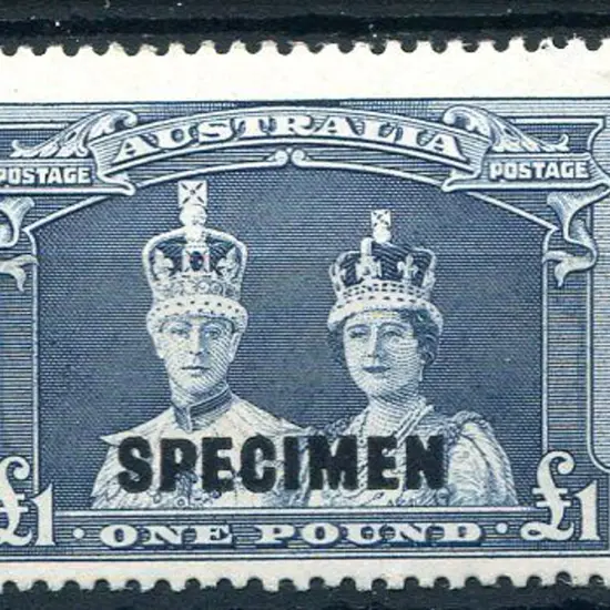 1937/48 £1 Robes on thick paper ovptd "SPECIMEN". ...