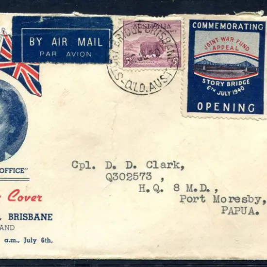 1940 (6th July) 5d merino on pictorial "Story ...