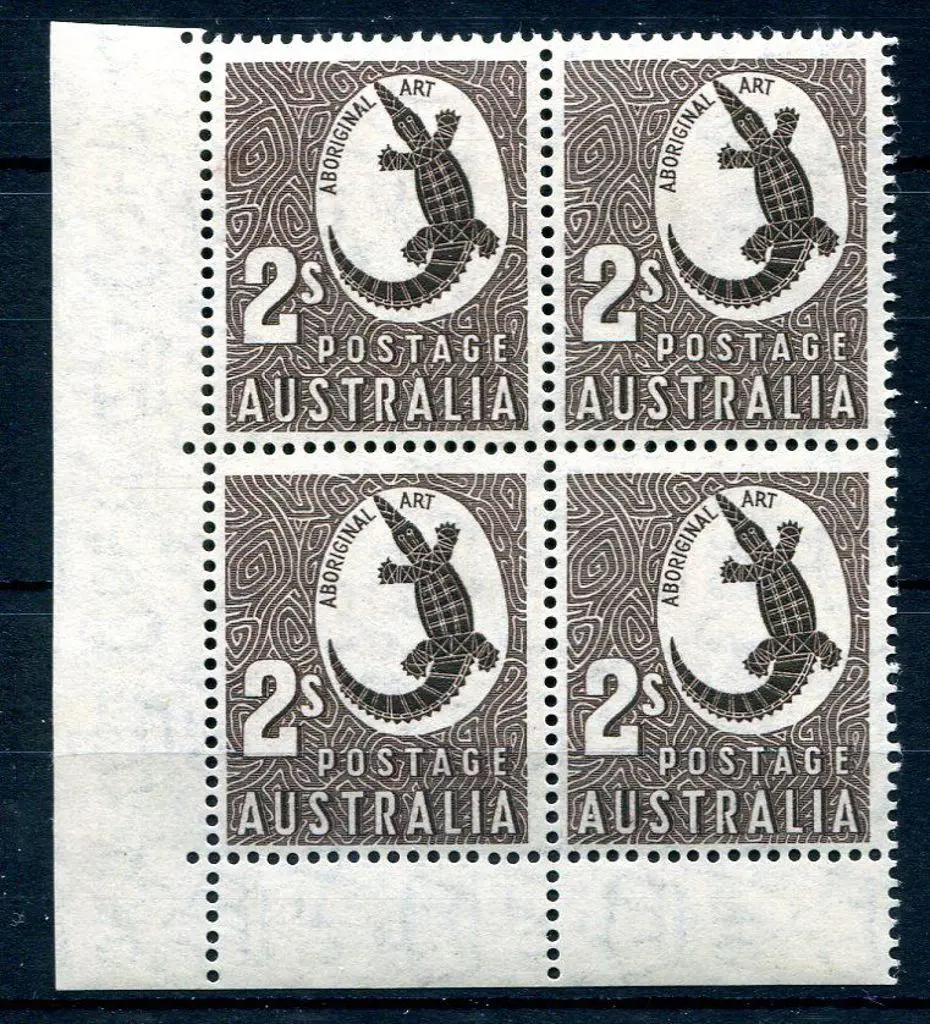 1948/59 2/- crocodile with wmk bottom left ... Image 1++
