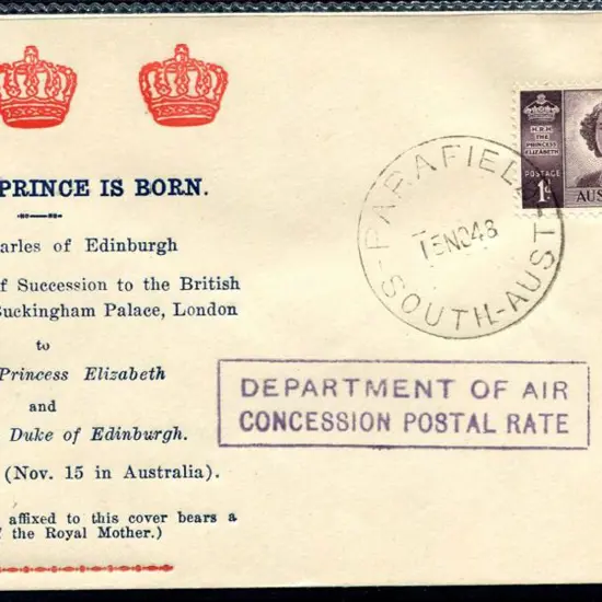 1948 (15th Nov) "A Royal Prince is Born" Arthur ...