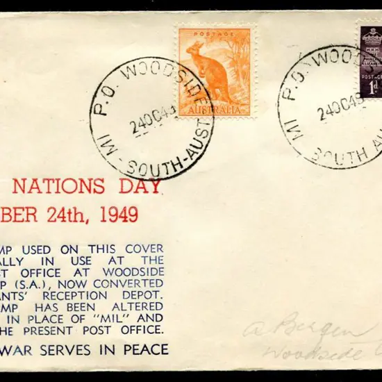 1949 (24th Oct) United Nations Day Arthur Bergen ...