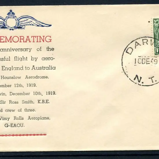 1949 (10th Dec) "30th Anniversary of the first ...