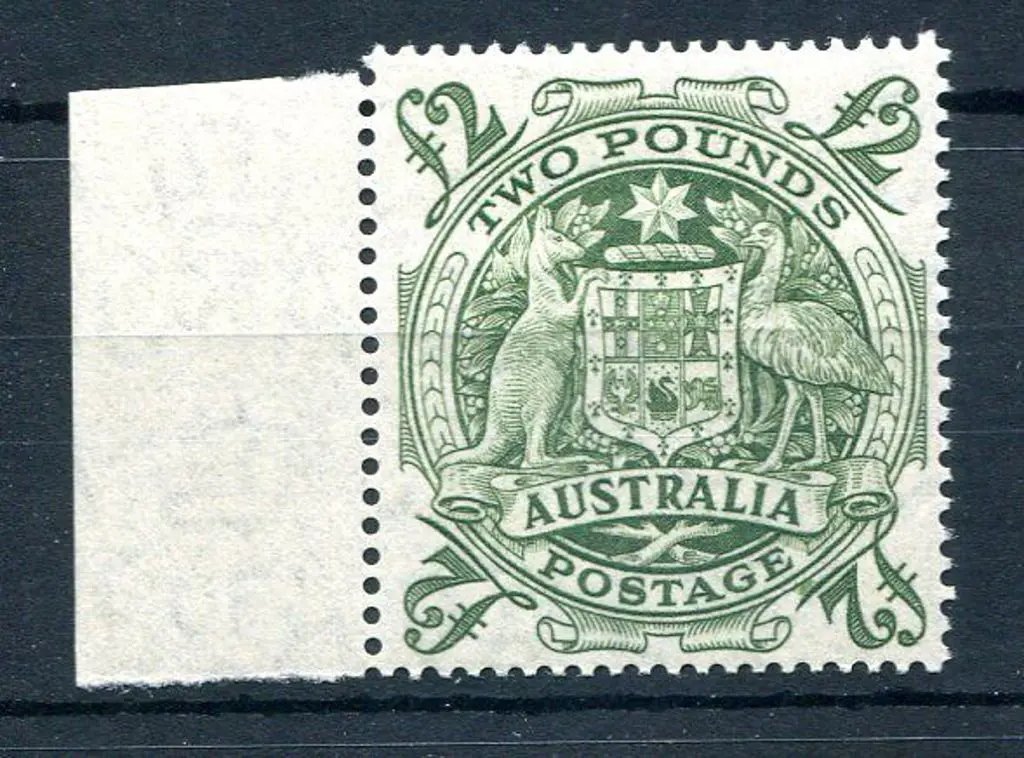 1949/50 £2 Arms with "roller flaw retouch" ... Image 1++