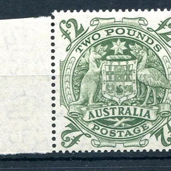 1949/50 £2 Arms with "roller flaw retouch" ...