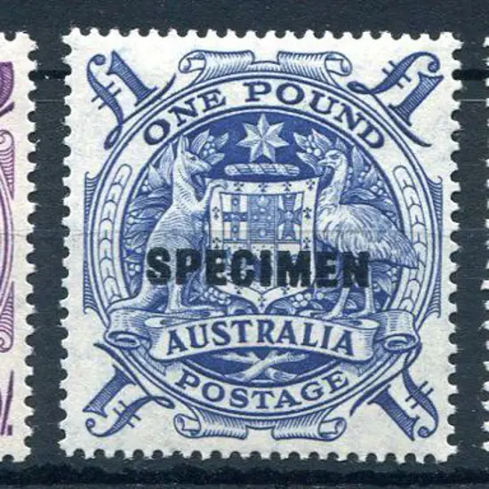 1949/50 Arms set of 3 ovptd "SPECIMEN". MUH with ...