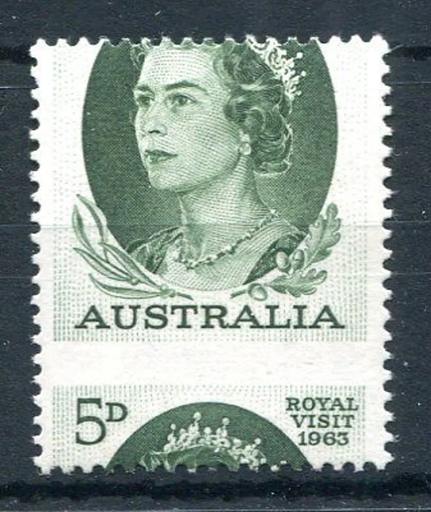 1963 5d Royal Visit with grossly misplaced ... Image 1++