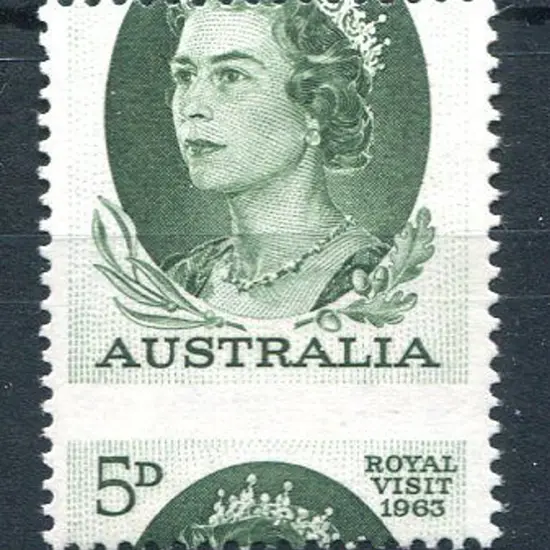1963 5d Royal Visit with grossly misplaced ...