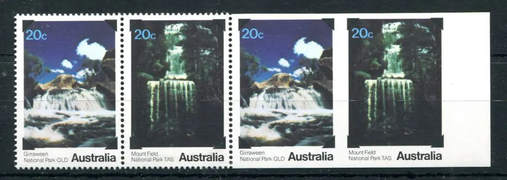 1979 20c National Parks horiz strip of 4 with ... Image 1++