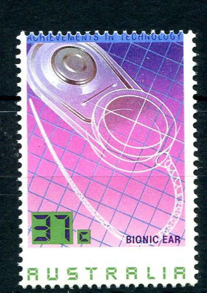1987 37c Bionic Ear from Technology set with ... Image 1++