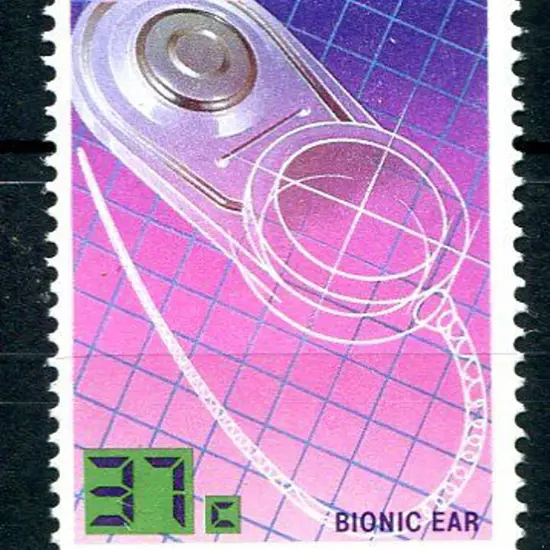 1987 37c Bionic Ear from Technology set with ...