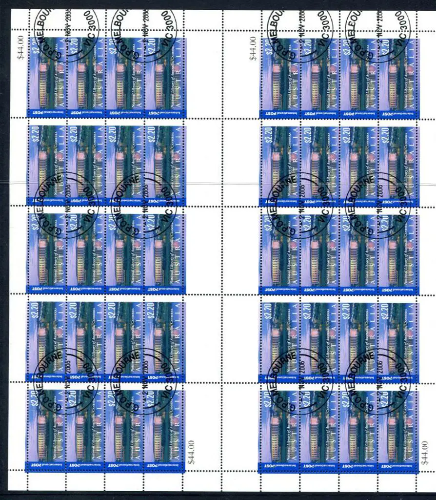 2006 $2.20 National Library International Post ... Image 1++