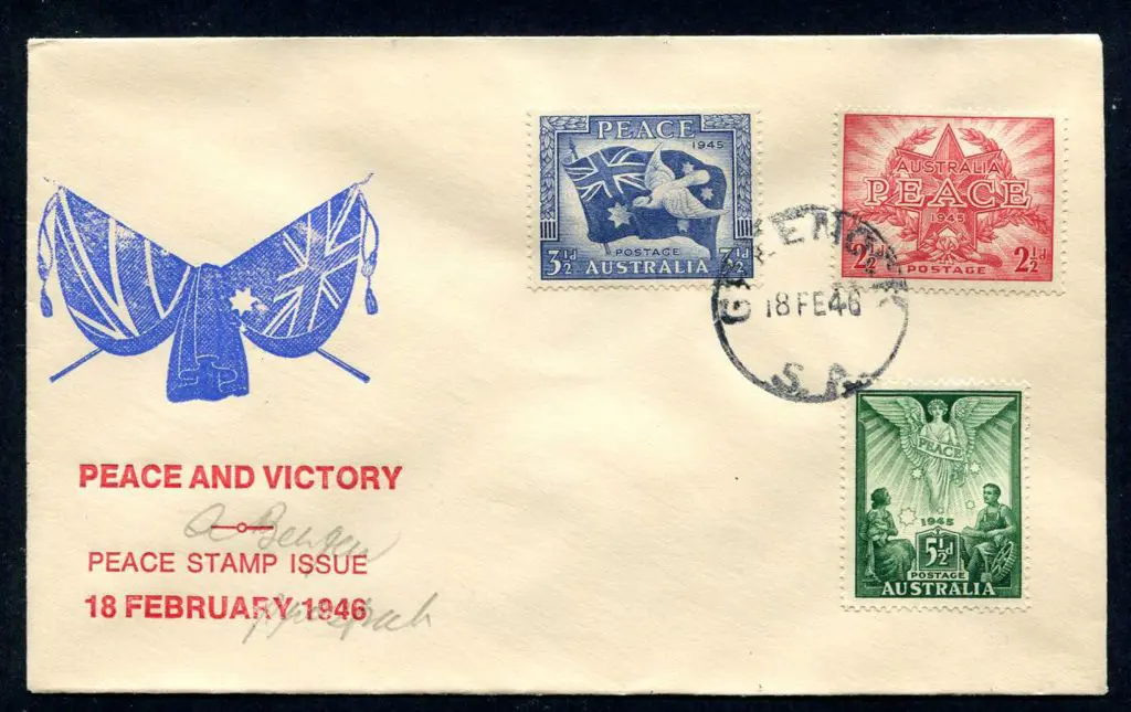 1946 (18th Feb) "Peace and Victory" Arthur Bergen ... Image 1++