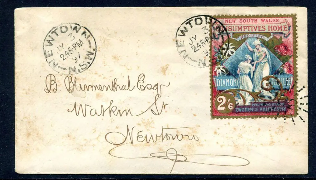 1897 2½d (2/6d) Diamond Jubilee Consumptive Homes ... Image 1++