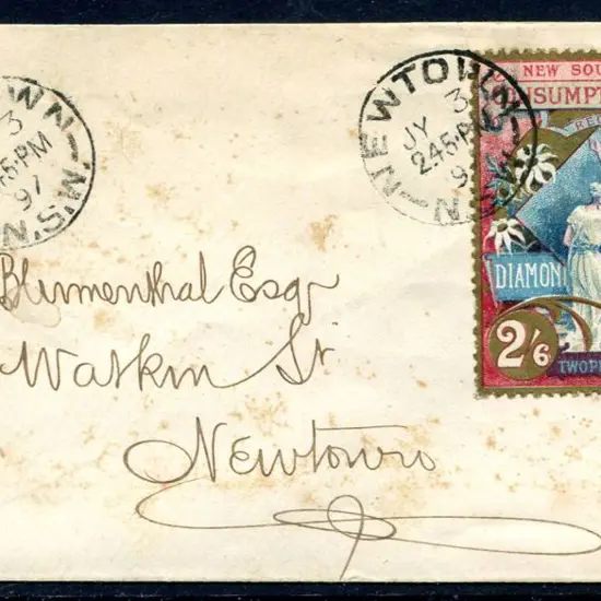 1897 2½d (2/6d) Diamond Jubilee Consumptive Homes ...