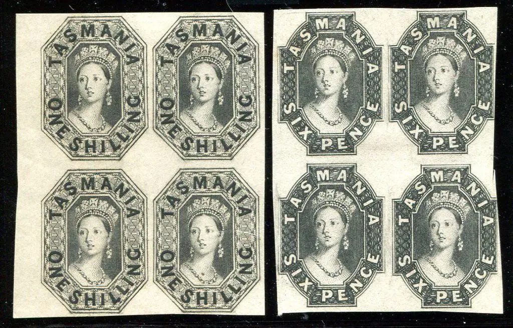 1858 6d & 1/- Chalons in Perkins Bacon Plate ... Image 1++