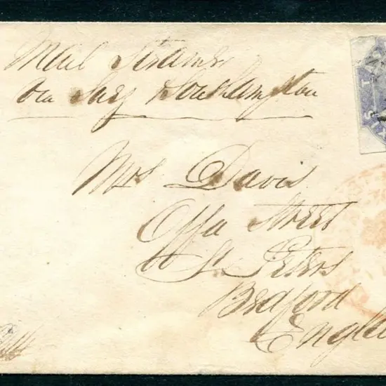 1858 (12th Sept) cover to Bedford, England with ...