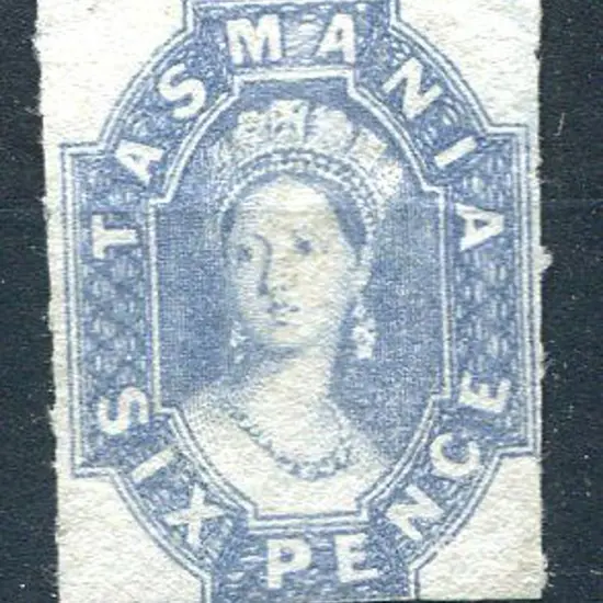 1863 6d dull lilac rouletted 3 sides & cut ...