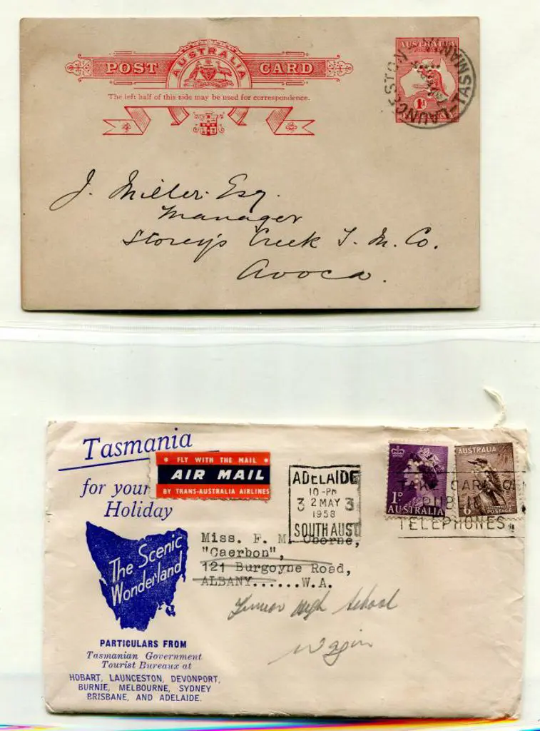 1914 1d red, Die II kangaroo postcard (P26) ... Image 1++