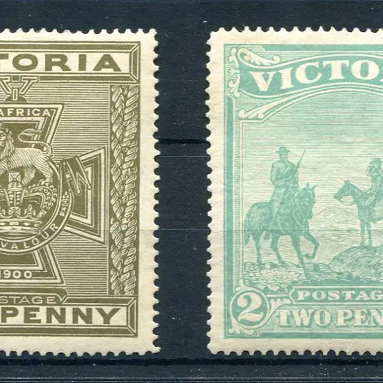 1900 Empire Patriotic Fund MLH pair. 2d (2/-) val ...