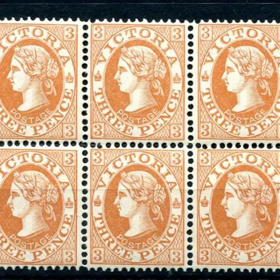 1901 3d chestnut block of 10. Fresh & fine MUH ...
