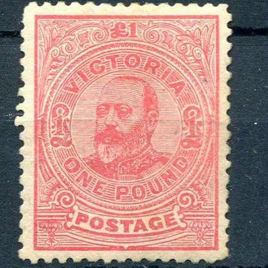 1901/10 £1 rose KEVII, perf 11. MLH with good ...