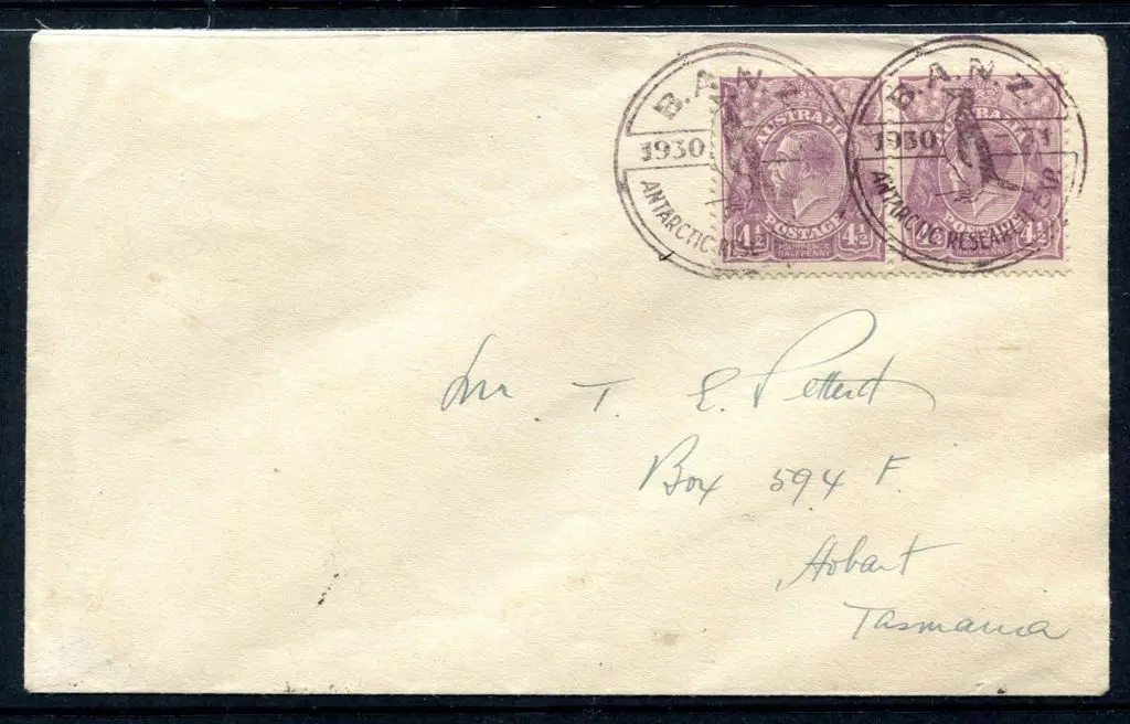 1930/31 BANZ Antarctic Research Expedition cover ... Image 1++
