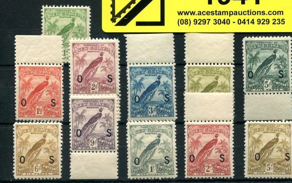 1931 BOP ovptd "OS" set to 5/-. Superb MUH with6 ... Image 1++