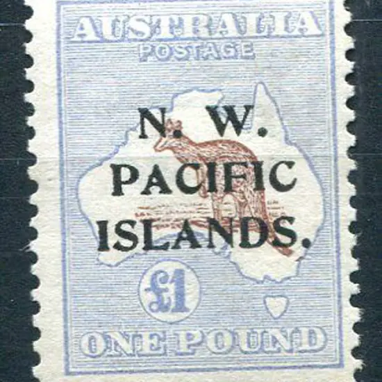 1915/16 £1 brown & light blue with "N.W.P.I." type ...