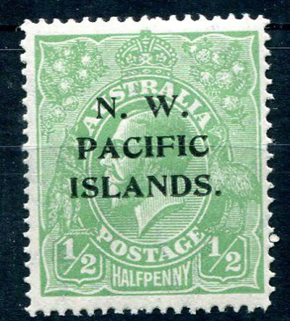1918/22 ½d green KGV large multiple wmk inverted. ... Image 1++