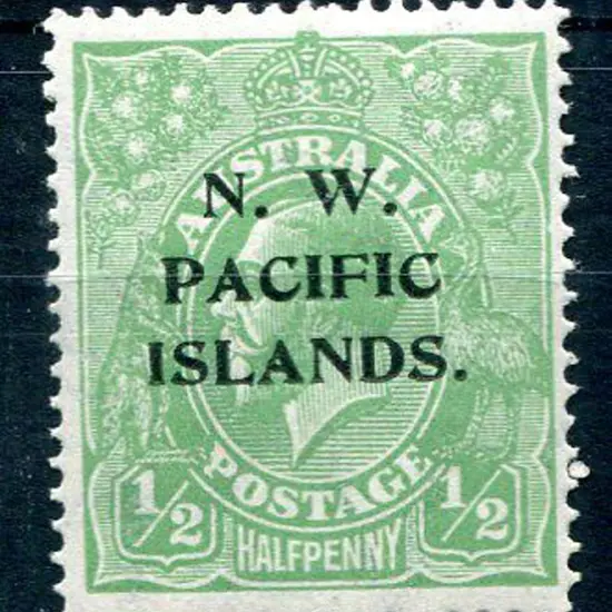 1918/22 ½d green KGV large multiple wmk inverted. ...