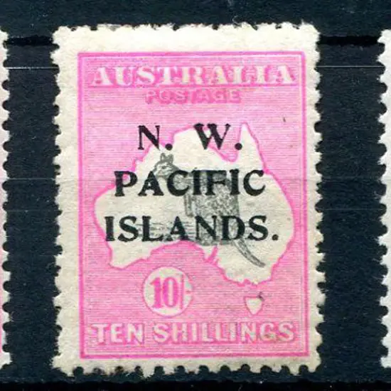 1918/22 10/- grey & bright pink plus shades in ...
