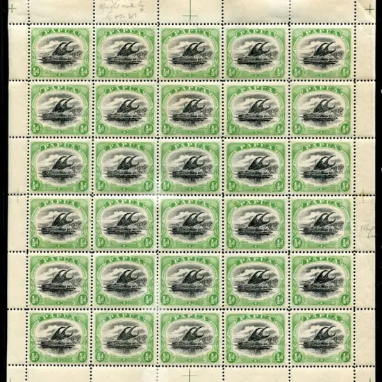1907/10 ½d "Papua" perf. 11, wmk upright in ...