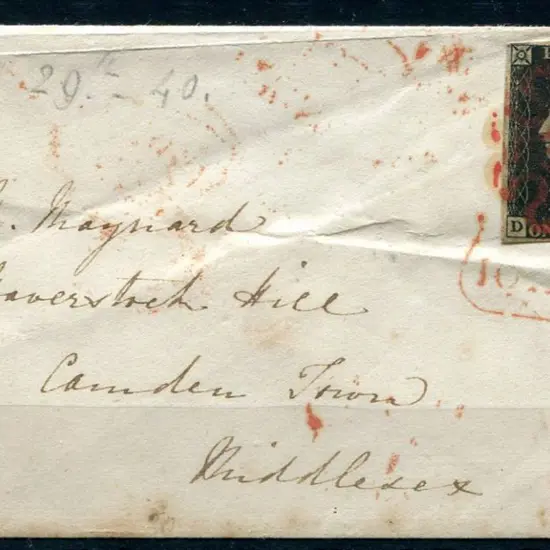 1840 1d intense black on small cover from ...