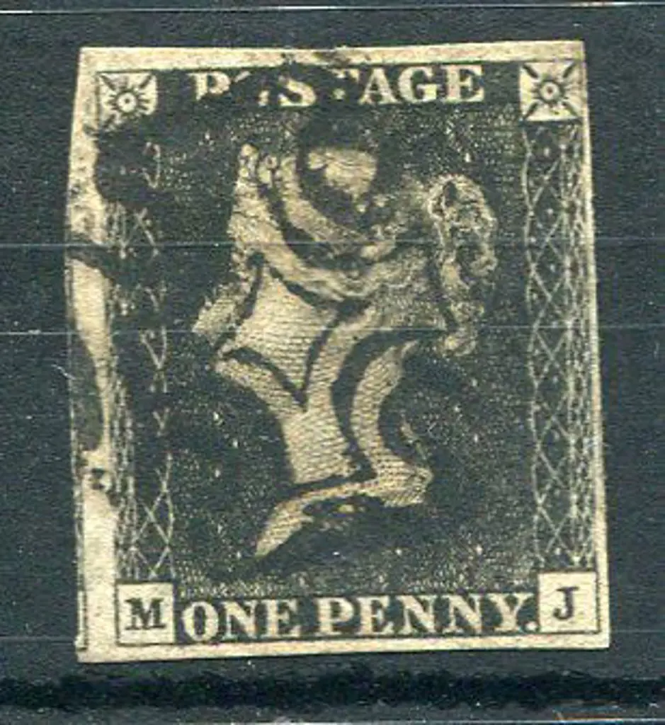 1840 1d black, plate 6, with a neat full strike of ... Image 1++