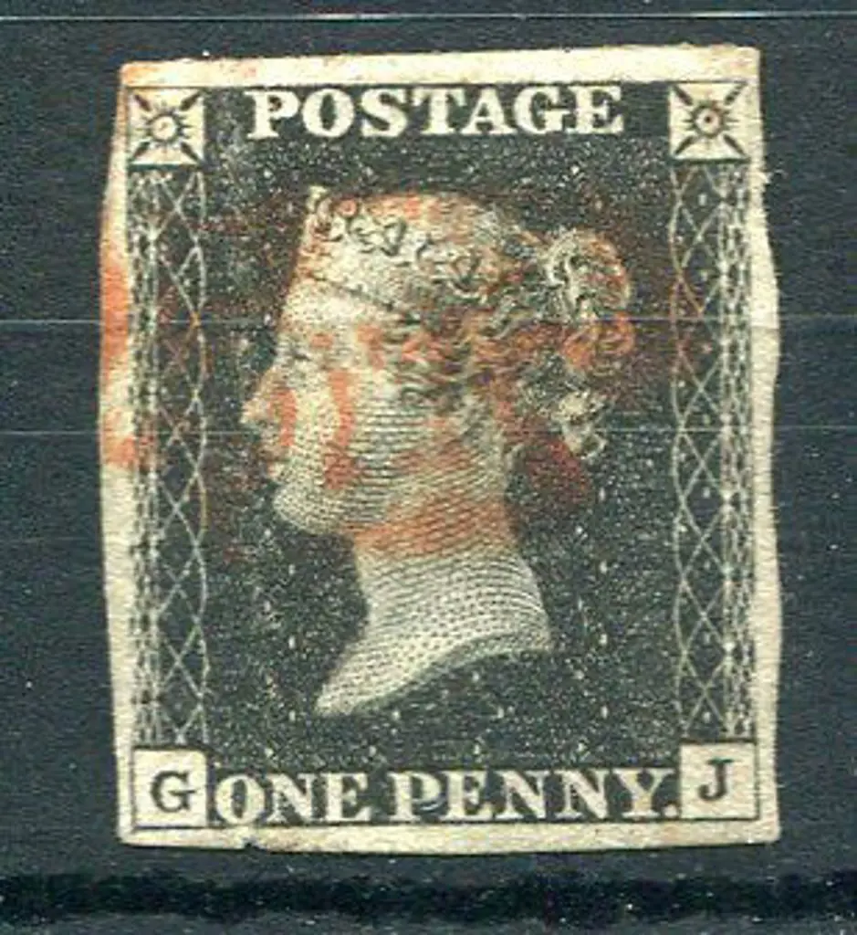 1840 1d grey black, plate 4, fine used with light ... Image 1++