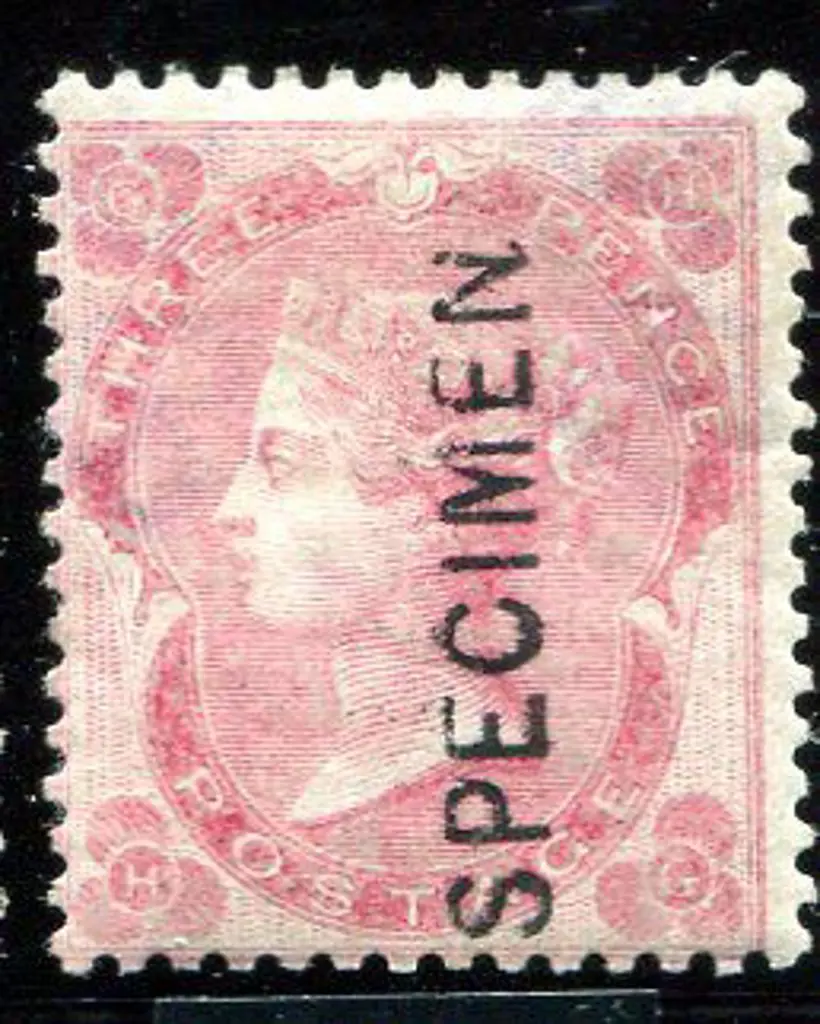 1862/64 3d deep carmine rose ovptd "SPECIMEN". ... Image 1++