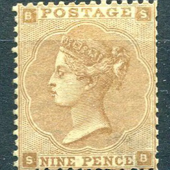 1862/64 9d bistre. MLH with large part o.g. ...