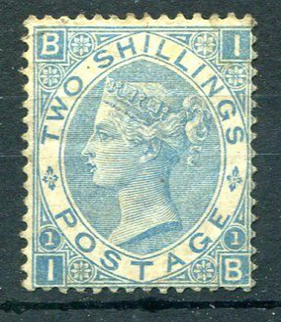 1867/80 2/- dull blue QV. Small part o.g with some ... Image 1++