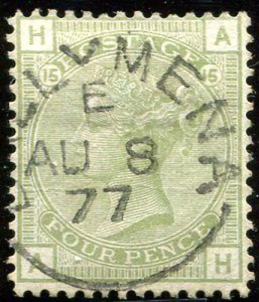 1877 4d sage-green, plate 15. Superb used example ... Image 1++