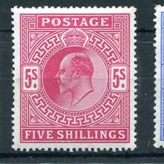 1902 2/6d dull purple MUH (Cat. £600+), 5/- bright ...