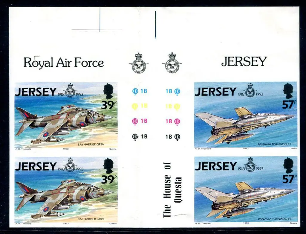 Jersey 1993 57p Tornado F3 from RAF Anniv set in ... Image 1++