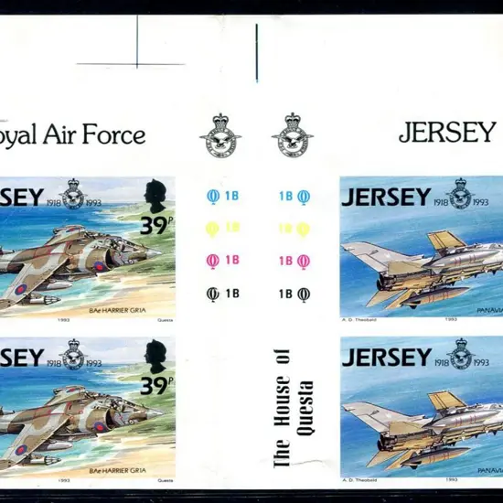 Jersey 1993 57p Tornado F3 from RAF Anniv set in ...
