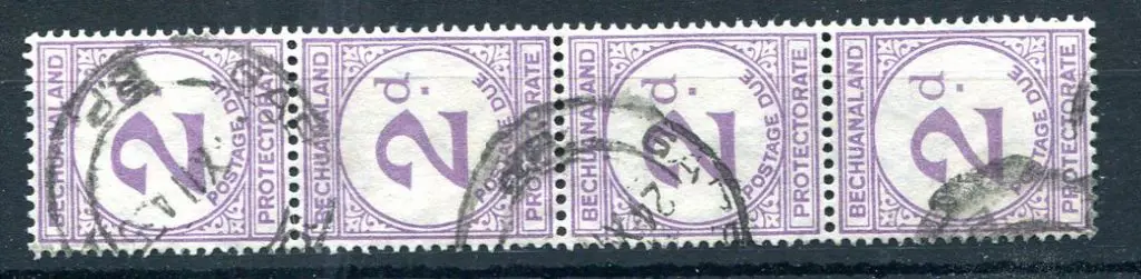Bechuanaland 1932 2d violet Postage Due in F/U ... Image 1++