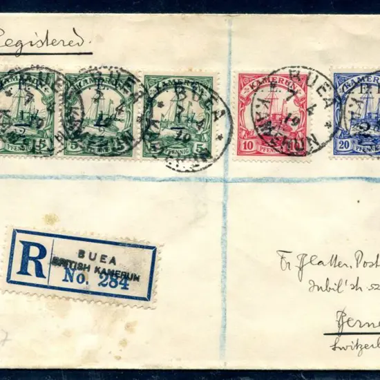 Cameroons (British Occupation) 1919 "Buea British ...