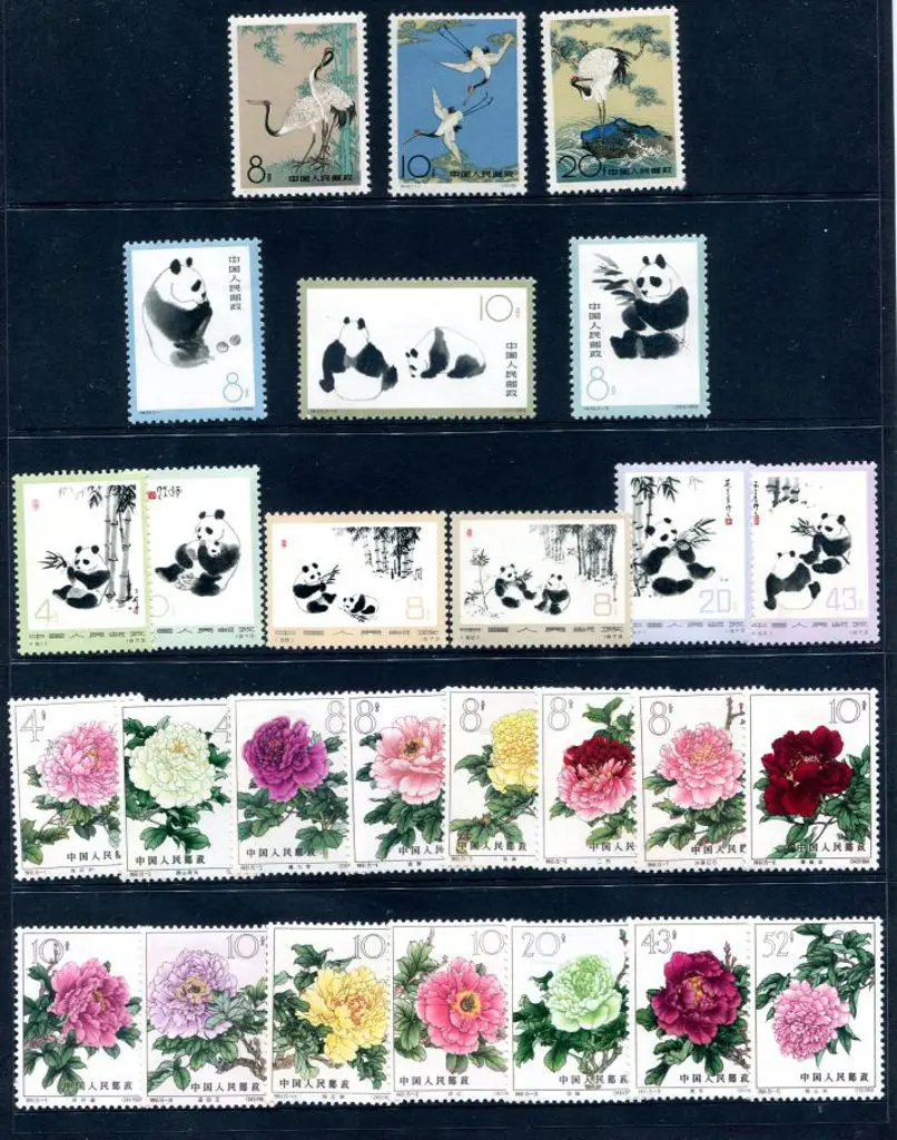 China 1962 Cranes, 1963 & 1973 Pandas & 1964 ... Image 1++