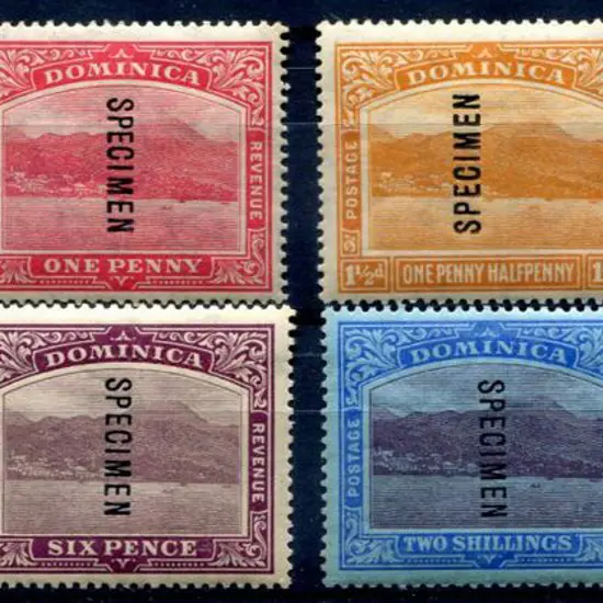 Dominica 1921/22 Roseau from the Sea, script wmk ...