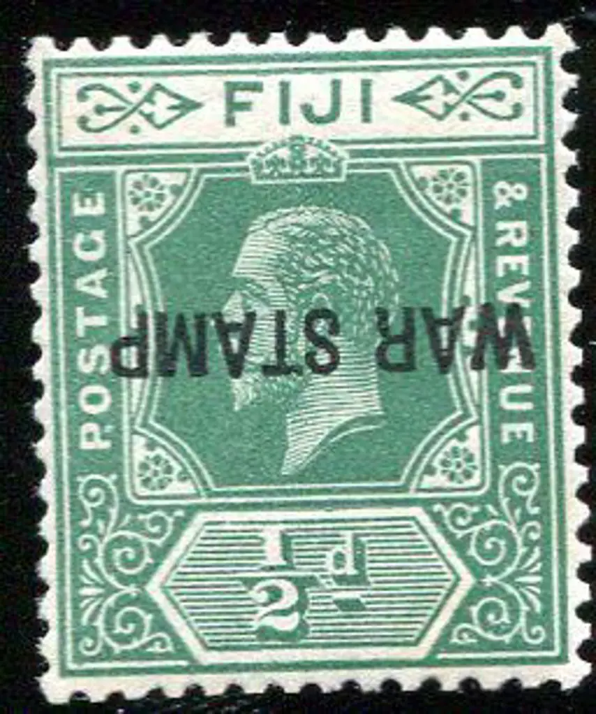 Fiji 1915/19 ½d KGV with "WAR STAMP" ovpt ... Image 1++