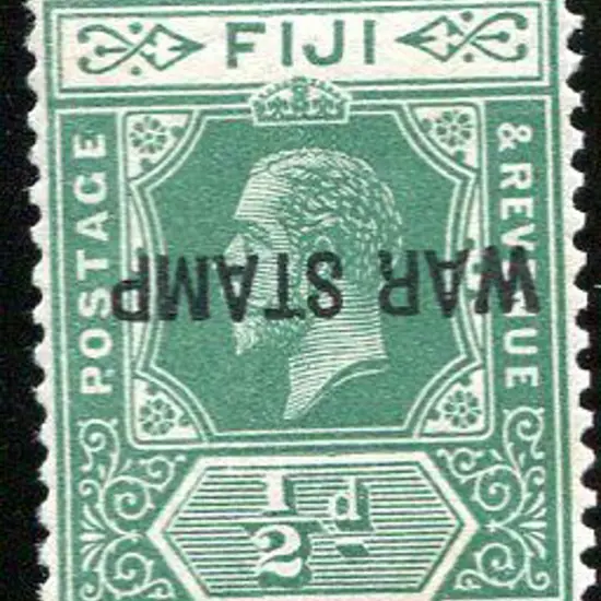 Fiji 1915/19 ½d KGV with "WAR STAMP" ovpt ...